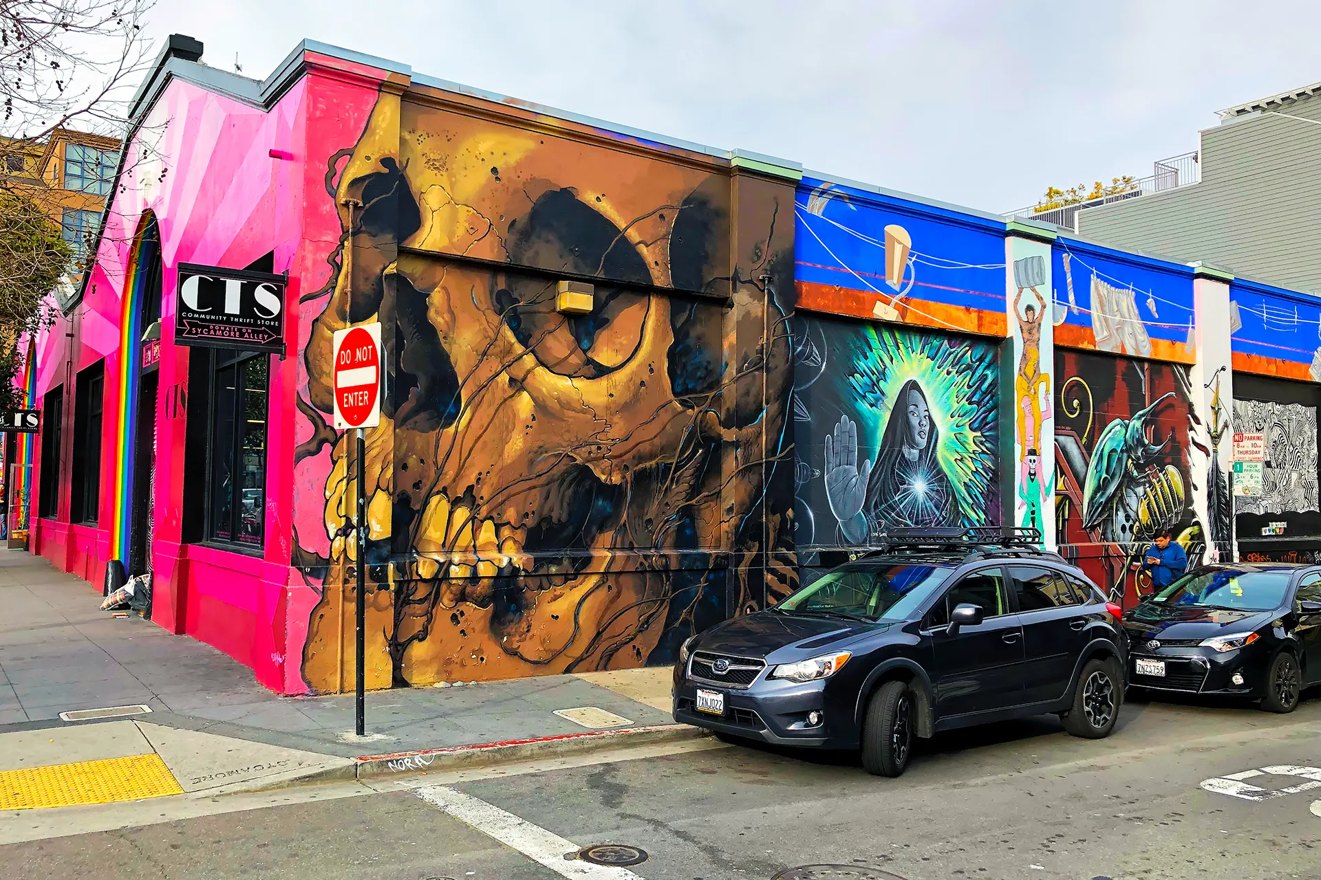 Tête de mort à Mission District